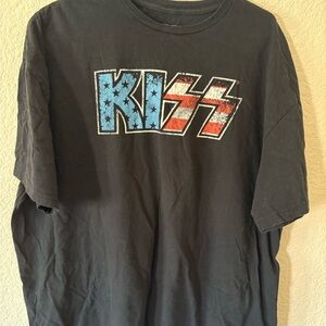 Black KISS USA T-Shirt